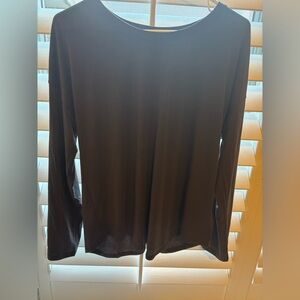 Athleta Women’s Chocolate long sleeve t shirt
